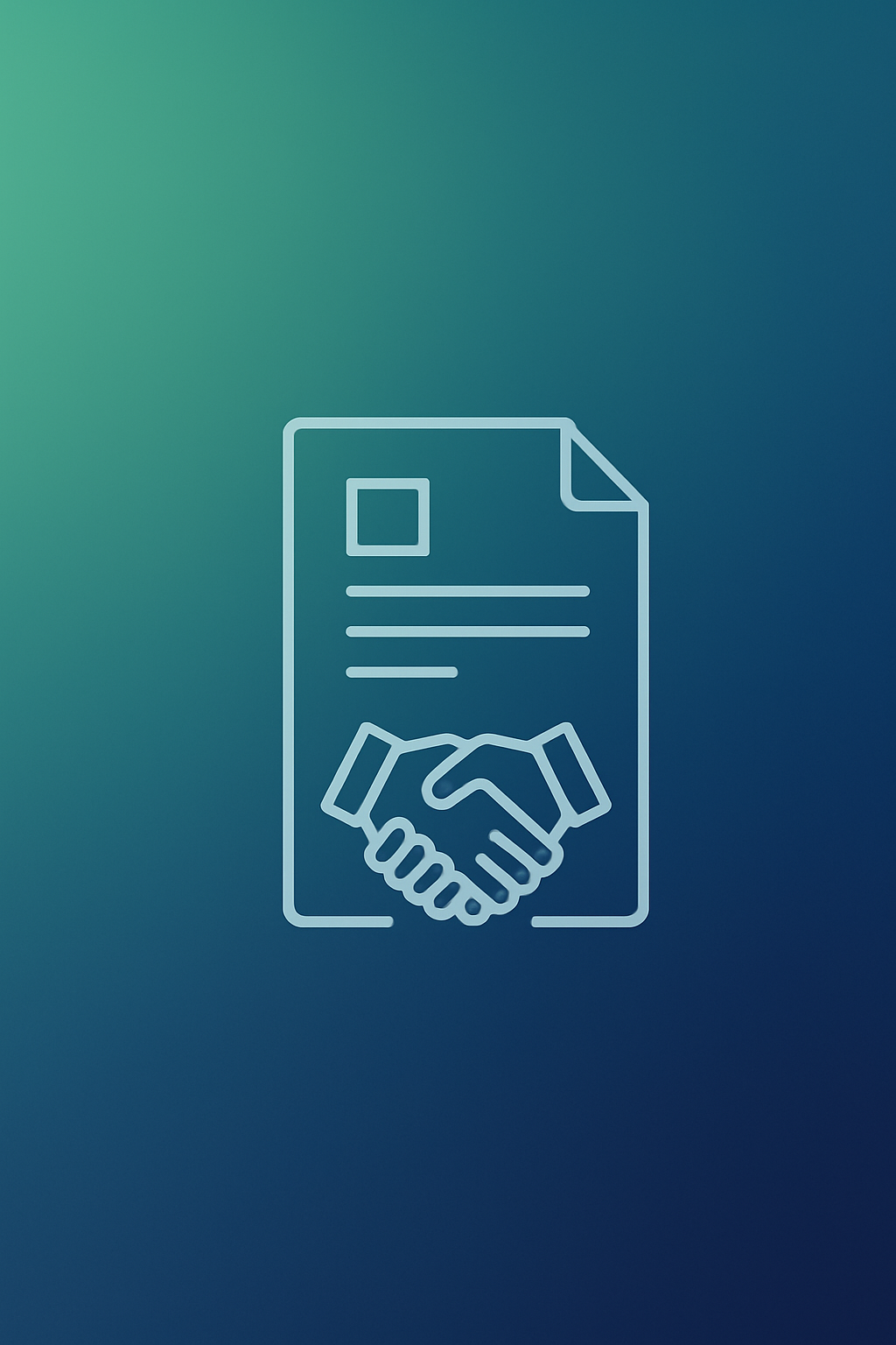 Abstrakter Hintergrund mit Vertragssymbol