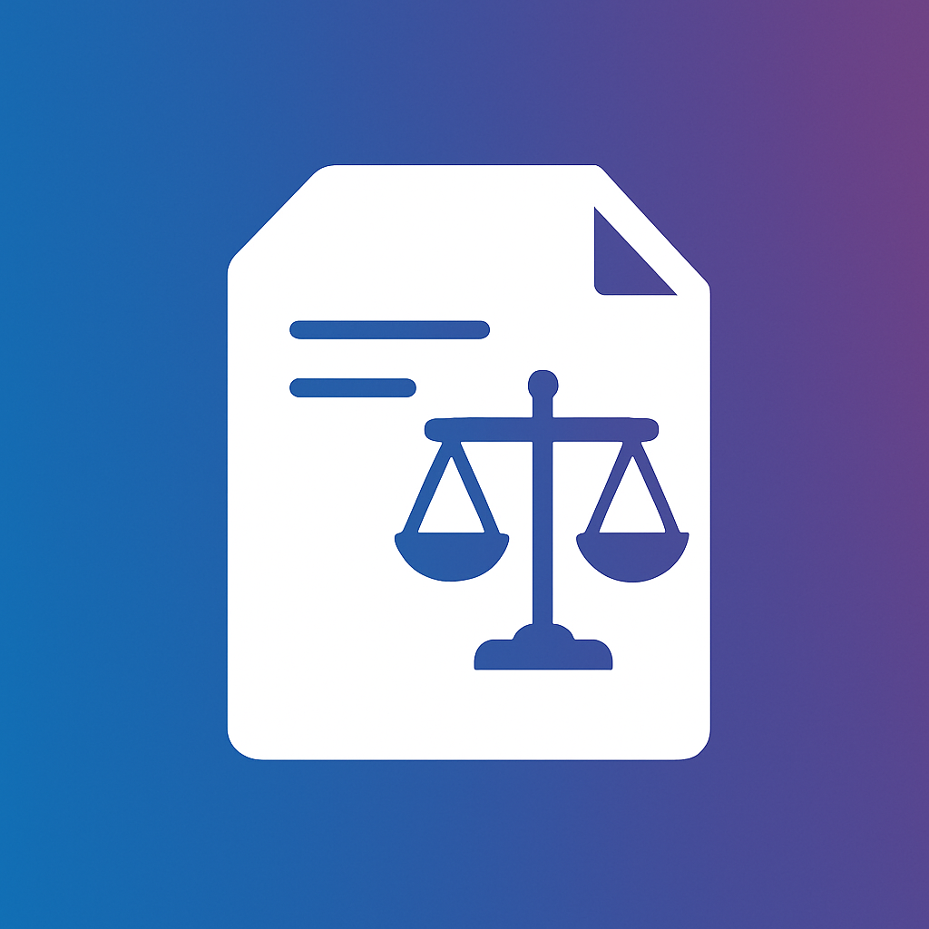 Abstrakter Hintergrund mit Rechtssymbol