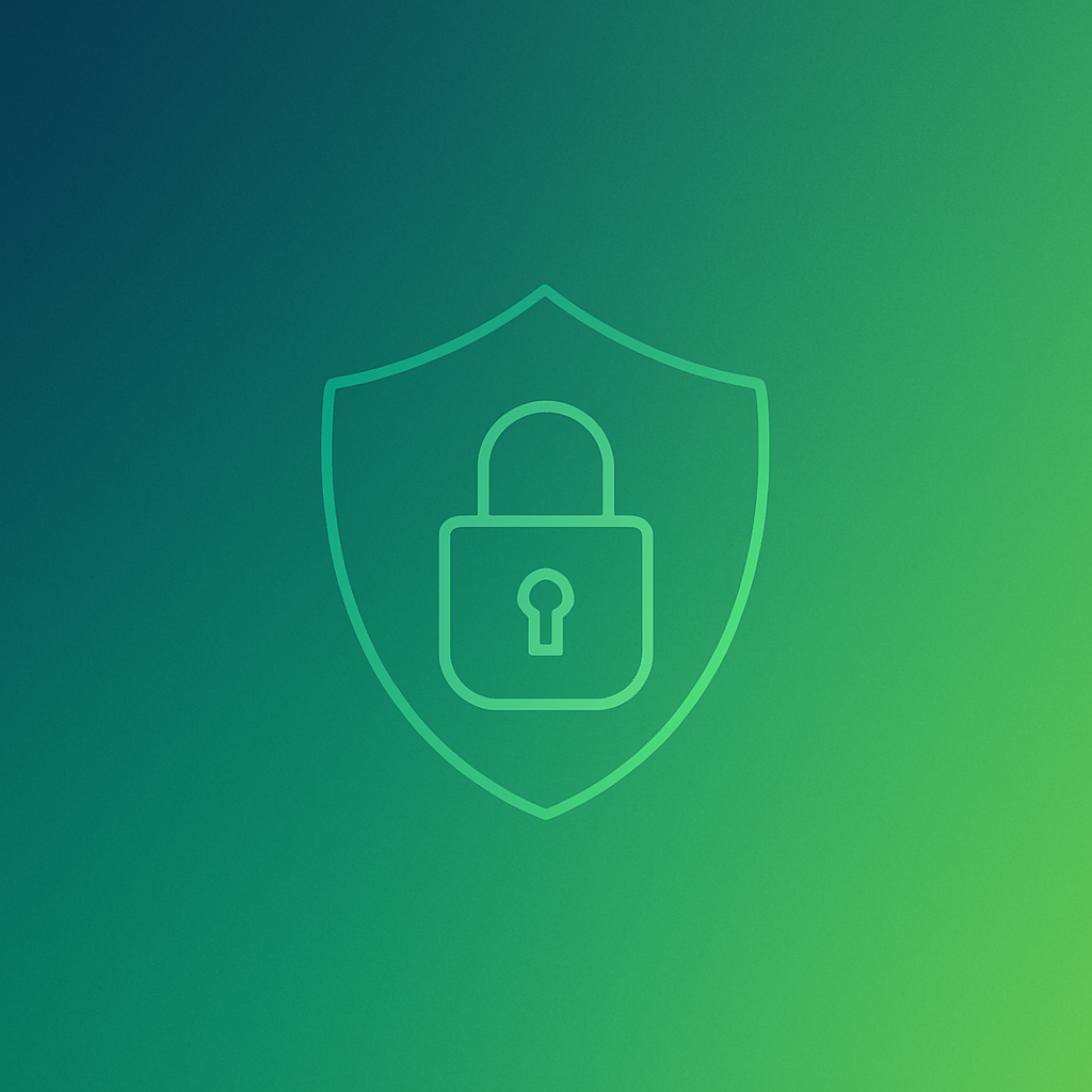 Abstrakter Hintergrund mit Datenschutz-Symbol